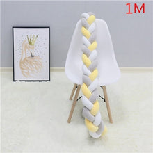 Load image into Gallery viewer, Bed Braided Knot Soft Cushion Bumper
