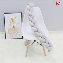 Load image into Gallery viewer, Bed Braided Knot Soft Cushion Bumper
