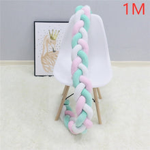 Load image into Gallery viewer, Bed Braided Knot Soft Cushion Bumper
