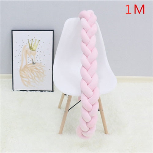 Bed Braided Knot Soft Cushion Bumper