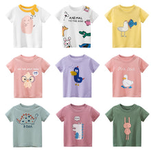 Load image into Gallery viewer, Cotton Children Kids T-shirt Boys 2020 Animal Print Dinosaur T Shirt Girls Tops Cartoon t shirt Clothes new arrive Tee
