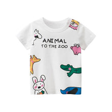 Load image into Gallery viewer, Cotton Children Kids T-shirt Boys 2020 Animal Print Dinosaur T Shirt Girls Tops Cartoon t shirt Clothes new arrive Tee
