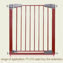 Load image into Gallery viewer, Solid Wood Red Baby Safety Gate - 75-82cm Width
