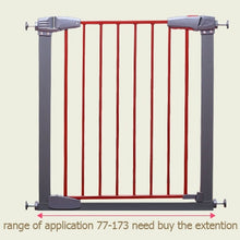 Load image into Gallery viewer, Solid Wood Red Baby Safety Gate - 75-82cm Width
