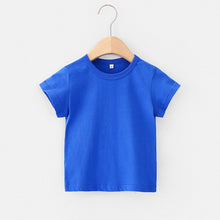 Load image into Gallery viewer, 16 Colors Solid Children T-shirt for Boys Girls Cotton Summer Kids Tops Tees Baby Kids Tshirts Blouse Clothes 12M 24M 2-12 Years
