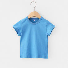 Load image into Gallery viewer, 16 Colors Solid Children T-shirt for Boys Girls Cotton Summer Kids Tops Tees Baby Kids Tshirts Blouse Clothes 12M 24M 2-12 Years
