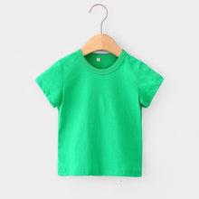 Load image into Gallery viewer, 16 Colors Solid Children T-shirt for Boys Girls Cotton Summer Kids Tops Tees Baby Kids Tshirts Blouse Clothes 12M 24M 2-12 Years
