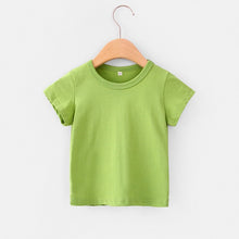 Load image into Gallery viewer, 16 Colors Solid Children T-shirt for Boys Girls Cotton Summer Kids Tops Tees Baby Kids Tshirts Blouse Clothes 12M 24M 2-12 Years
