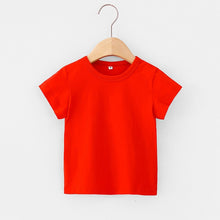 Load image into Gallery viewer, 16 Colors Solid Children T-shirt for Boys Girls Cotton Summer Kids Tops Tees Baby Kids Tshirts Blouse Clothes 12M 24M 2-12 Years
