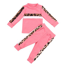 Load image into Gallery viewer, Girls Leopard Print Tracksuit
