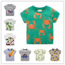 Load image into Gallery viewer, T-shirt for baby Boys Animal Print Dinosaur Boys T Shirt for kids Tops tees Cartoon Kids t-shirts Clothes 2-7 Years
