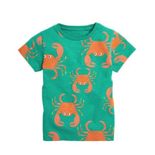 Load image into Gallery viewer, T-shirt for baby Boys Animal Print Dinosaur Boys T Shirt for kids Tops tees Cartoon Kids t-shirts Clothes 2-7 Years

