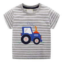Load image into Gallery viewer, T-shirt for baby Boys Animal Print Dinosaur Boys T Shirt for kids Tops tees Cartoon Kids t-shirts Clothes 2-7 Years
