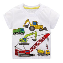 Load image into Gallery viewer, T-shirt for baby Boys Animal Print Dinosaur Boys T Shirt for kids Tops tees Cartoon Kids t-shirts Clothes 2-7 Years
