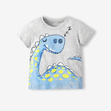 Load image into Gallery viewer, T-shirt for baby Boys Animal Print Dinosaur Boys T Shirt for kids Tops tees Cartoon Kids t-shirts Clothes 2-7 Years
