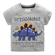 Load image into Gallery viewer, T-shirt for baby Boys Animal Print Dinosaur Boys T Shirt for kids Tops tees Cartoon Kids t-shirts Clothes 2-7 Years
