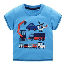 Load image into Gallery viewer, T-shirt for baby Boys Animal Print Dinosaur Boys T Shirt for kids Tops tees Cartoon Kids t-shirts Clothes 2-7 Years
