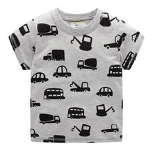 Load image into Gallery viewer, T-shirt for baby Boys Animal Print Dinosaur Boys T Shirt for kids Tops tees Cartoon Kids t-shirts Clothes 2-7 Years
