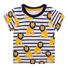 Load image into Gallery viewer, T-shirt for baby Boys Animal Print Dinosaur Boys T Shirt for kids Tops tees Cartoon Kids t-shirts Clothes 2-7 Years
