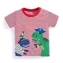 Load image into Gallery viewer, T-shirt for baby Boys Animal Print Dinosaur Boys T Shirt for kids Tops tees Cartoon Kids t-shirts Clothes 2-7 Years
