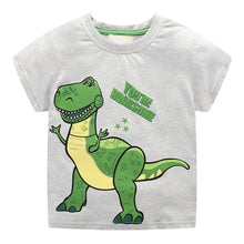 Load image into Gallery viewer, T-shirt for baby Boys Animal Print Dinosaur Boys T Shirt for kids Tops tees Cartoon Kids t-shirts Clothes 2-7 Years
