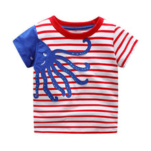 Load image into Gallery viewer, T-shirt for baby Boys Animal Print Dinosaur Boys T Shirt for kids Tops tees Cartoon Kids t-shirts Clothes 2-7 Years
