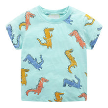 Load image into Gallery viewer, T-shirt for baby Boys Animal Print Dinosaur Boys T Shirt for kids Tops tees Cartoon Kids t-shirts Clothes 2-7 Years
