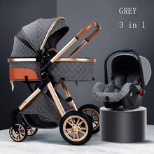 Load image into Gallery viewer, Luxury Baby Stroller - 3 in 1 Folding Carriage
