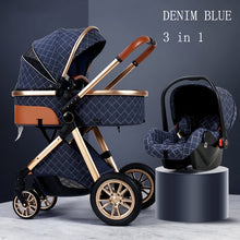 Load image into Gallery viewer, Luxury Baby Stroller - 3 in 1 Folding Carriage
