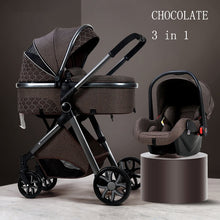 Load image into Gallery viewer, Luxury Baby Stroller - 3 in 1 Folding Carriage
