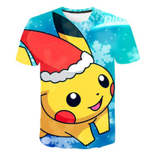 Load image into Gallery viewer, The New 3D baby Children Cartoon Pokemon t shirt Kids Boys Anime T Shirt O-Neck Clothes 2020 Summer Fashion casual Tops
