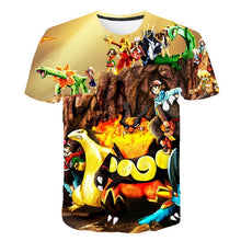 Load image into Gallery viewer, The New 3D baby Children Cartoon Pokemon t shirt Kids Boys Anime T Shirt O-Neck Clothes 2020 Summer Fashion casual Tops
