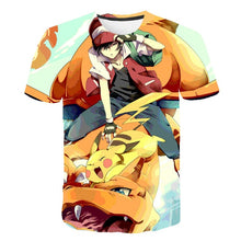 Load image into Gallery viewer, The New 3D baby Children Cartoon Pokemon t shirt Kids Boys Anime T Shirt O-Neck Clothes 2020 Summer Fashion casual Tops
