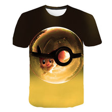 Load image into Gallery viewer, The New 3D baby Children Cartoon Pokemon t shirt Kids Boys Anime T Shirt O-Neck Clothes 2020 Summer Fashion casual Tops
