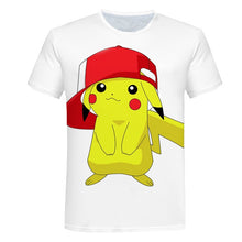 Load image into Gallery viewer, The New 3D baby Children Cartoon Pokemon t shirt Kids Boys Anime T Shirt O-Neck Clothes 2020 Summer Fashion casual Tops
