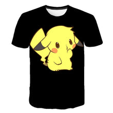 Load image into Gallery viewer, The New 3D baby Children Cartoon Pokemon t shirt Kids Boys Anime T Shirt O-Neck Clothes 2020 Summer Fashion casual Tops
