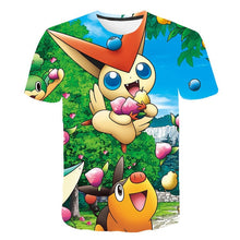 Load image into Gallery viewer, The New 3D baby Children Cartoon Pokemon t shirt Kids Boys Anime T Shirt O-Neck Clothes 2020 Summer Fashion casual Tops
