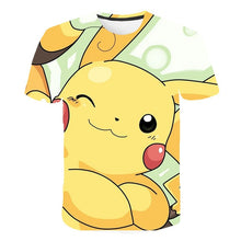 Load image into Gallery viewer, The New 3D baby Children Cartoon Pokemon t shirt Kids Boys Anime T Shirt O-Neck Clothes 2020 Summer Fashion casual Tops
