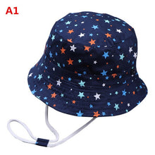 Load image into Gallery viewer, Baby Hats Cool Panama Summer Baby Cap Boys Girls Print Caps Kids Cartoon Hat Sunhat Baby Hat Newborn Baby Accessories
