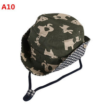 Load image into Gallery viewer, Baby Hats Cool Panama Summer Baby Cap Boys Girls Print Caps Kids Cartoon Hat Sunhat Baby Hat Newborn Baby Accessories
