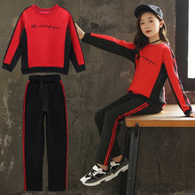 Load image into Gallery viewer, Girls Autumn Winter Long Sleeve Shirts + Pants

