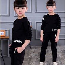 Load image into Gallery viewer, Girls Autumn Winter Long Sleeve Shirts + Pants
