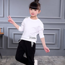 Load image into Gallery viewer, Girls Autumn Winter Long Sleeve Shirts + Pants
