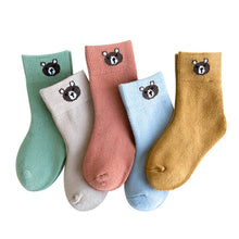 Load image into Gallery viewer, 5Pairs Toddler Woolen Thermal Socks
