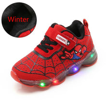 Load image into Gallery viewer, Spiderman Sneakers With LED Lights
