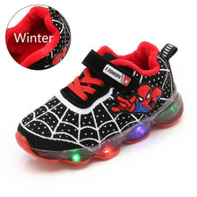 Load image into Gallery viewer, Spiderman Sneakers With LED Lights
