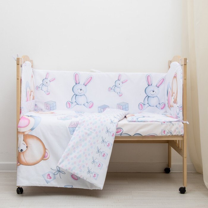 Blue, Calico / Aerofiber - Baby Bedding Sets