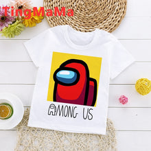 Load image into Gallery viewer, New Game Among Us Cartoon T Shirt for Kids Summer Top Impostor Graphic Tees Boys Girls Funny Anime Tshirt Cute Children Clothing
