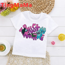 Load image into Gallery viewer, New Game Among Us Cartoon T Shirt for Kids Summer Top Impostor Graphic Tees Boys Girls Funny Anime Tshirt Cute Children Clothing
