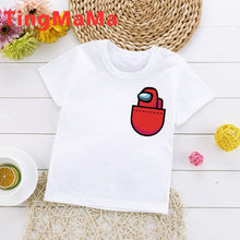 Load image into Gallery viewer, New Game Among Us Cartoon T Shirt for Kids Summer Top Impostor Graphic Tees Boys Girls Funny Anime Tshirt Cute Children Clothing
